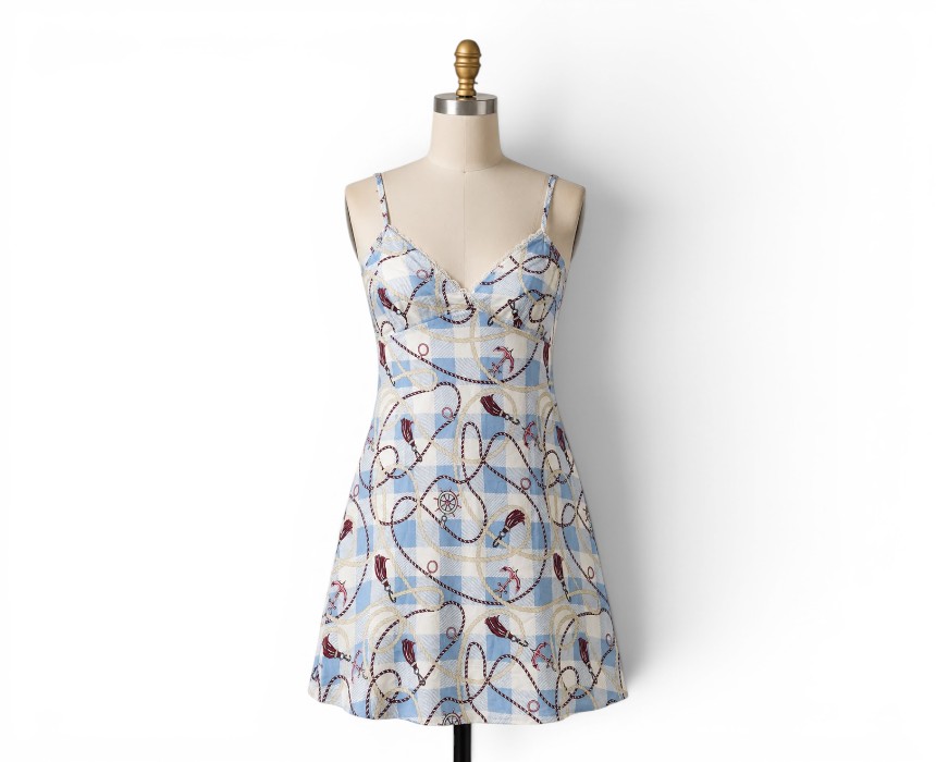 IMG-20260611-WA0299 Cotton Nightshirt Blue - Image 1