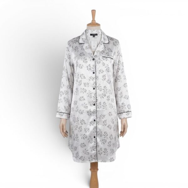 Satin Nightshirt White