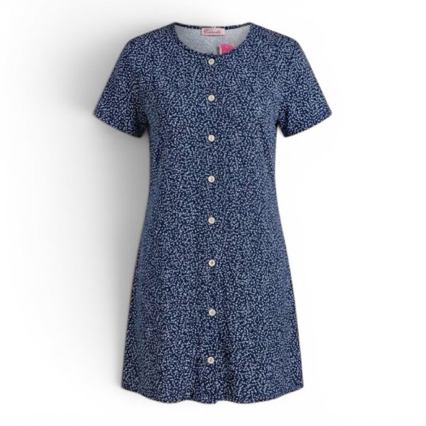 Cotton Ladies Nightshirt Black