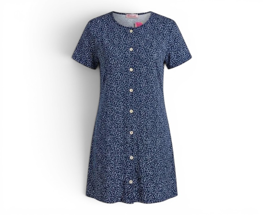 IMG-20260623-WA0344 Cotton Ladies Nightshirt Black - Image 1