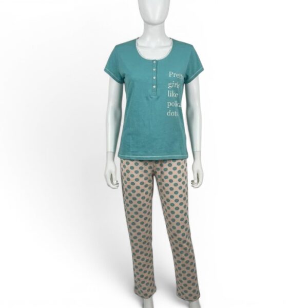 Cotton Pyjama Set Green