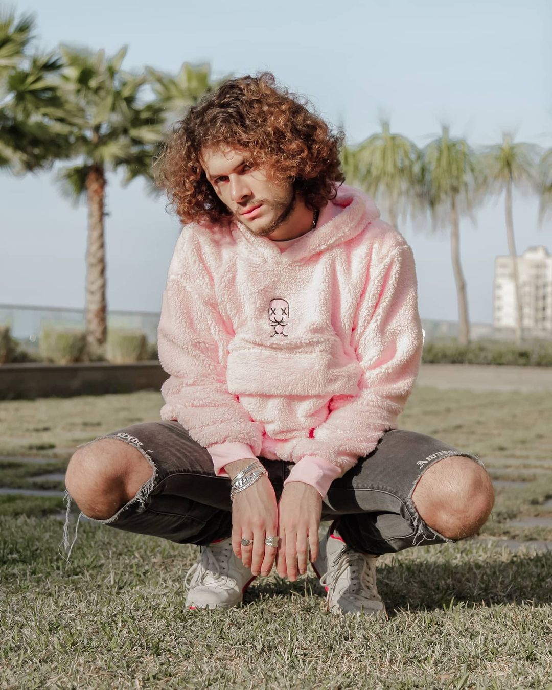 IMG-3657 Fuzzy Hoodie - Pink