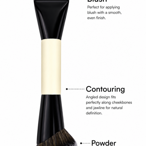 MAKEUP BRUSH DUO POWDER & BLUSH CONTOURING