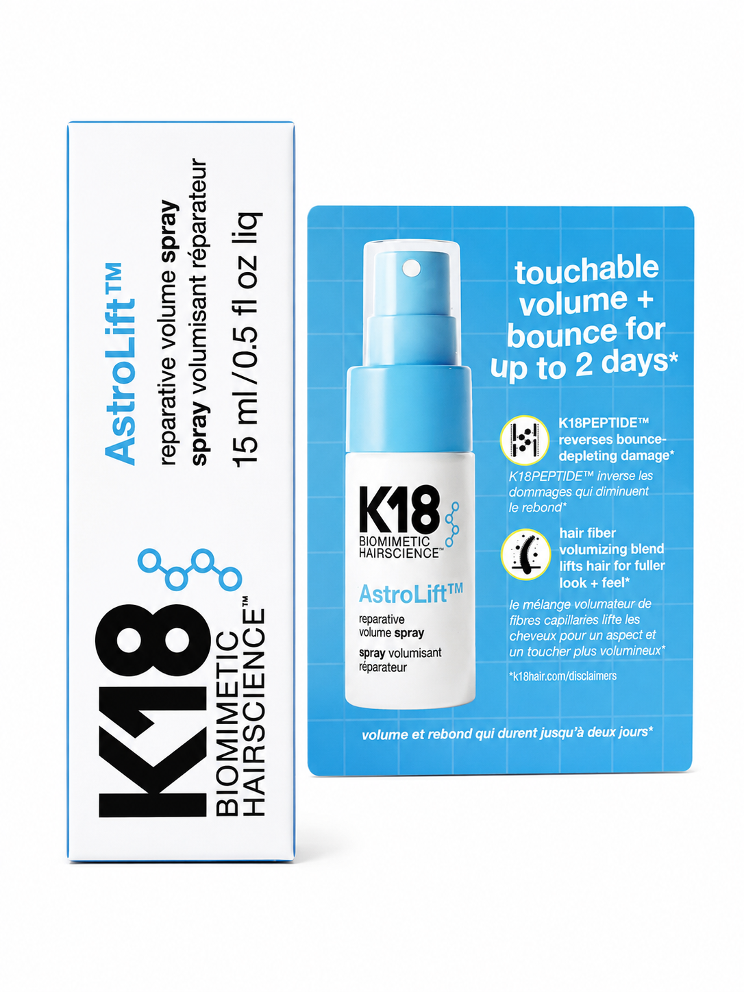 IMG-6652 K18 PROFESSIONAL BIOMIMETIC HAIR SCIENCE REPARATIVE VOLUME SPRAY