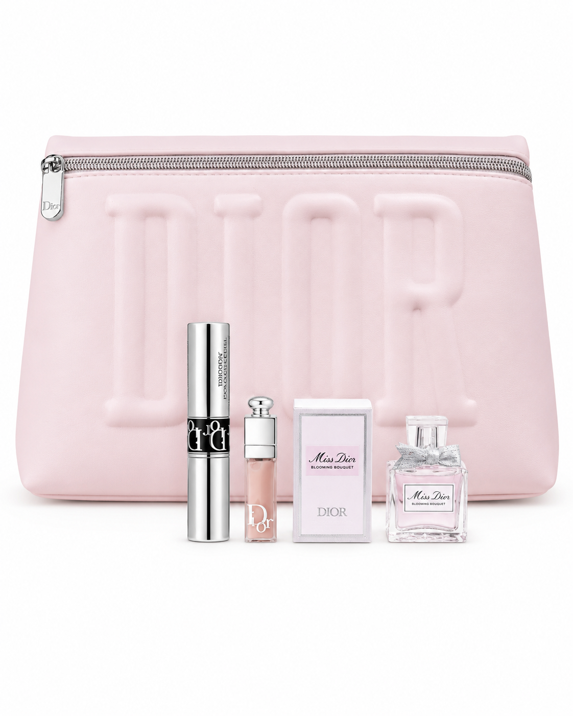 IMG-6996 CHRISTIAN DIOR LIMITED EDITION LEATHER PINK BAG WITH3 PIECES