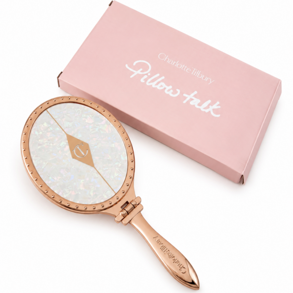 CHARLOTTE TILBURY HAND MIRROR FOLDABLE ITS GIVING A PRINCESS VIBES