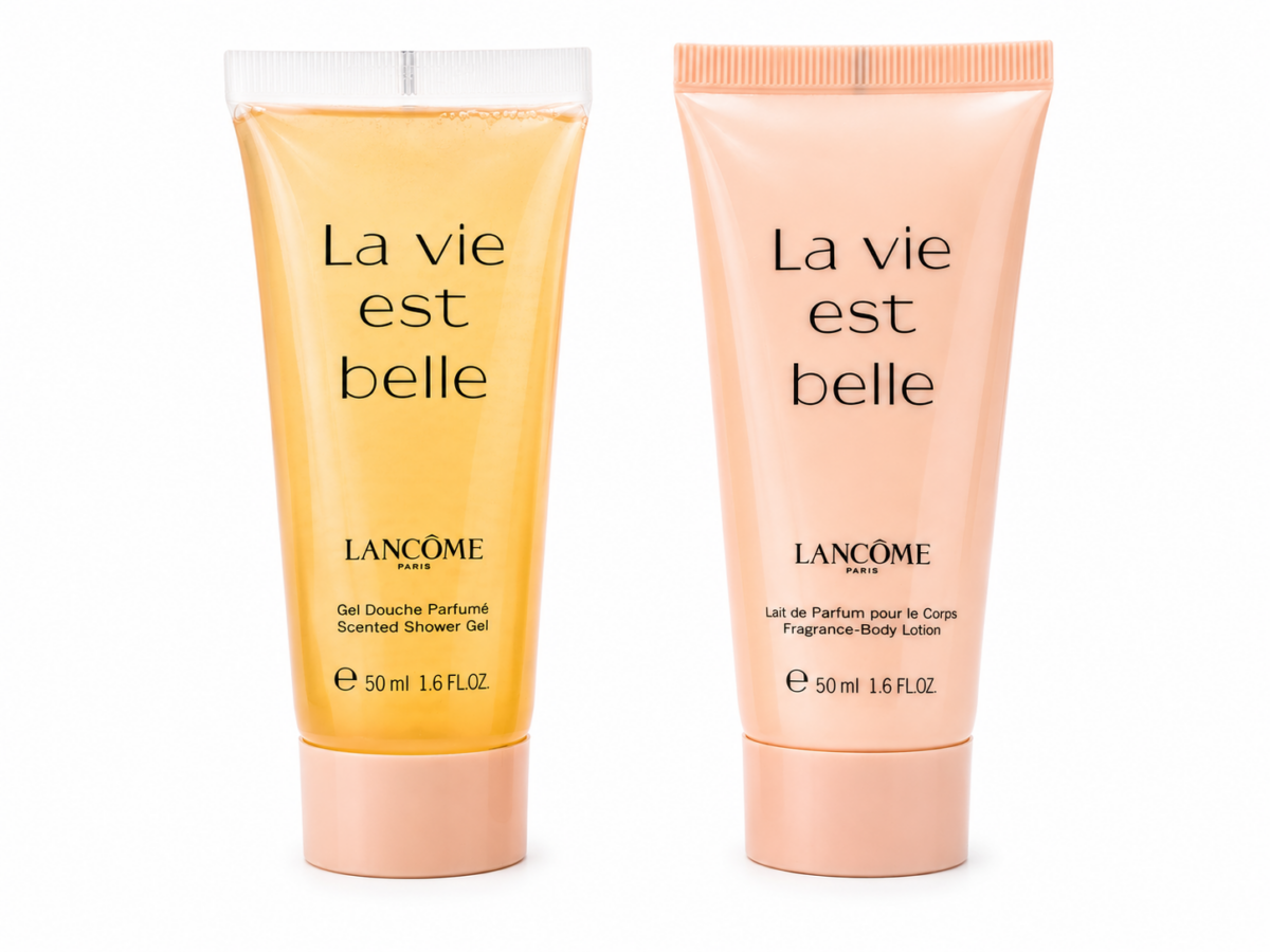 IMG-8120 LANCOME SET OF 2 ITEMS GEL DOUCHE AND BODY LOTION