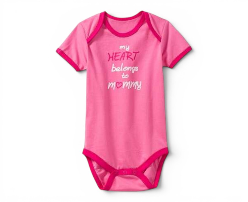 IMG_0344 My Heart Belongs to Mommy Baby Bodysuit - Image 1