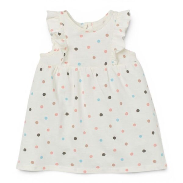Pastel Polka Dot Frill Baby Dress