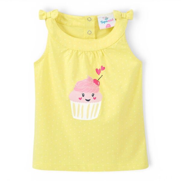 Topomini Cupcake Tank Top Yellow