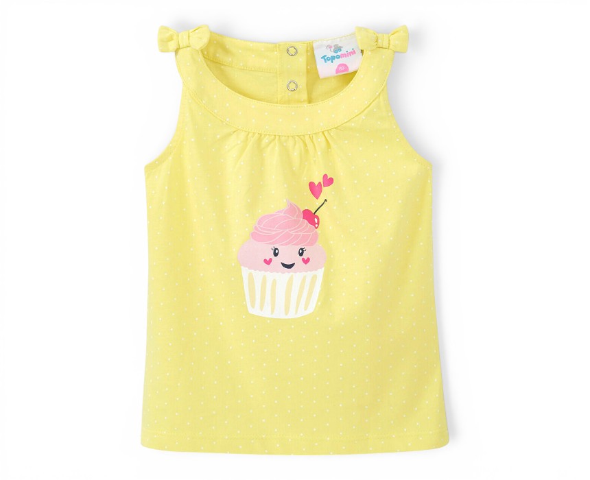IMG_6580 Topomini Cupcake Tank Top Yellow - Image 1