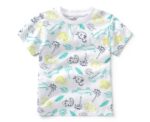 Topomini White Safari and Crocodile Print Summer T-Shirt - Image 