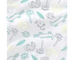 Topomini White Safari and Crocodile Print Summer T-Shirt - Image 