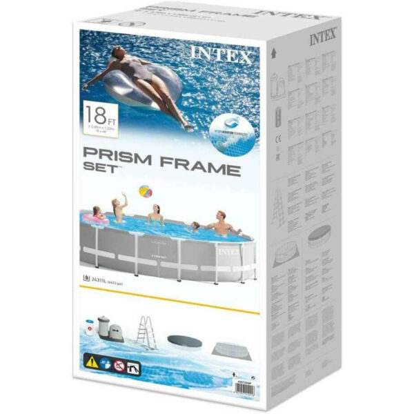Intex Prism Pool Set – 4.88m Family Pool with Filter System