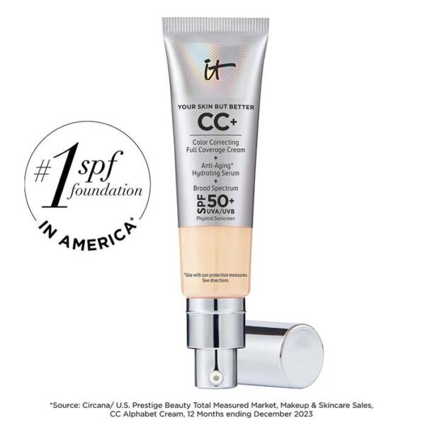 IT COSMETICS CC CREAM FULL COVERAGE FOUNDATION WITH SPF 50 (fair porcelain)