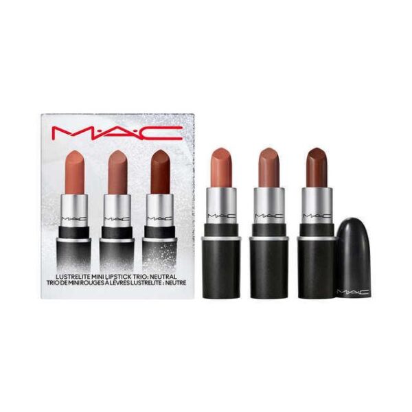 MAC COSMETICS 3 PIECES EVERYDAY LUXURY LIPSTICK NEUTRAL