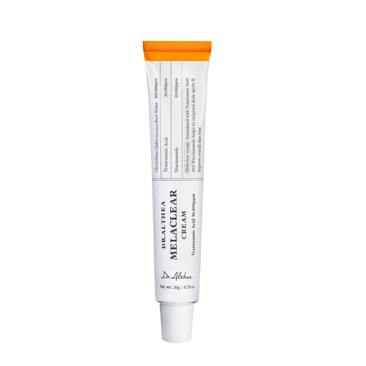 MELACLEAR-1 Dr. Althea Melaclear Cream, TXA & Niacinamide Dark Spot Cream, 20g