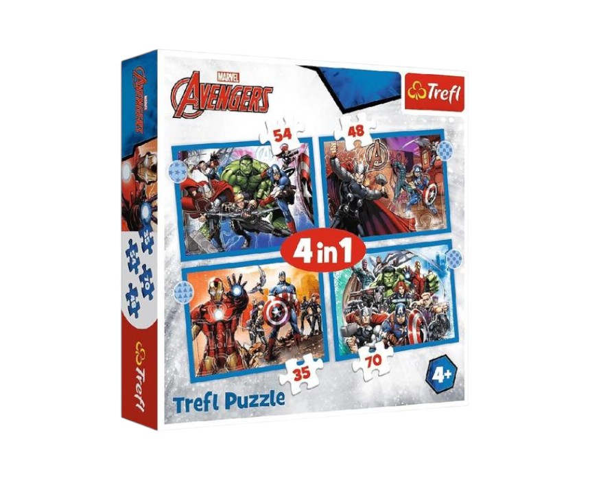 Marvel-Avengers-4-in-1-Puzzle-1.jpg Marvel Avengers 4-in-1 Puzzle - Image 1