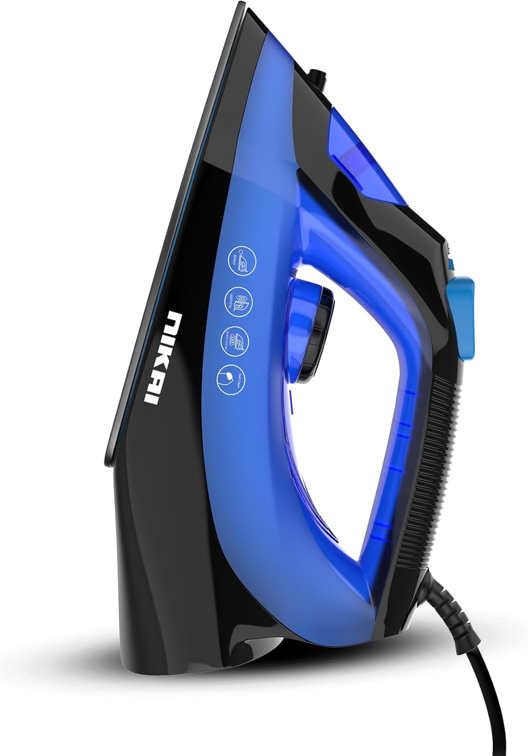 NikaiSteamIronwithNon-StickSoleplate_1600W Nikai Steam Iron with Non-Stick Soleplate, 1600W