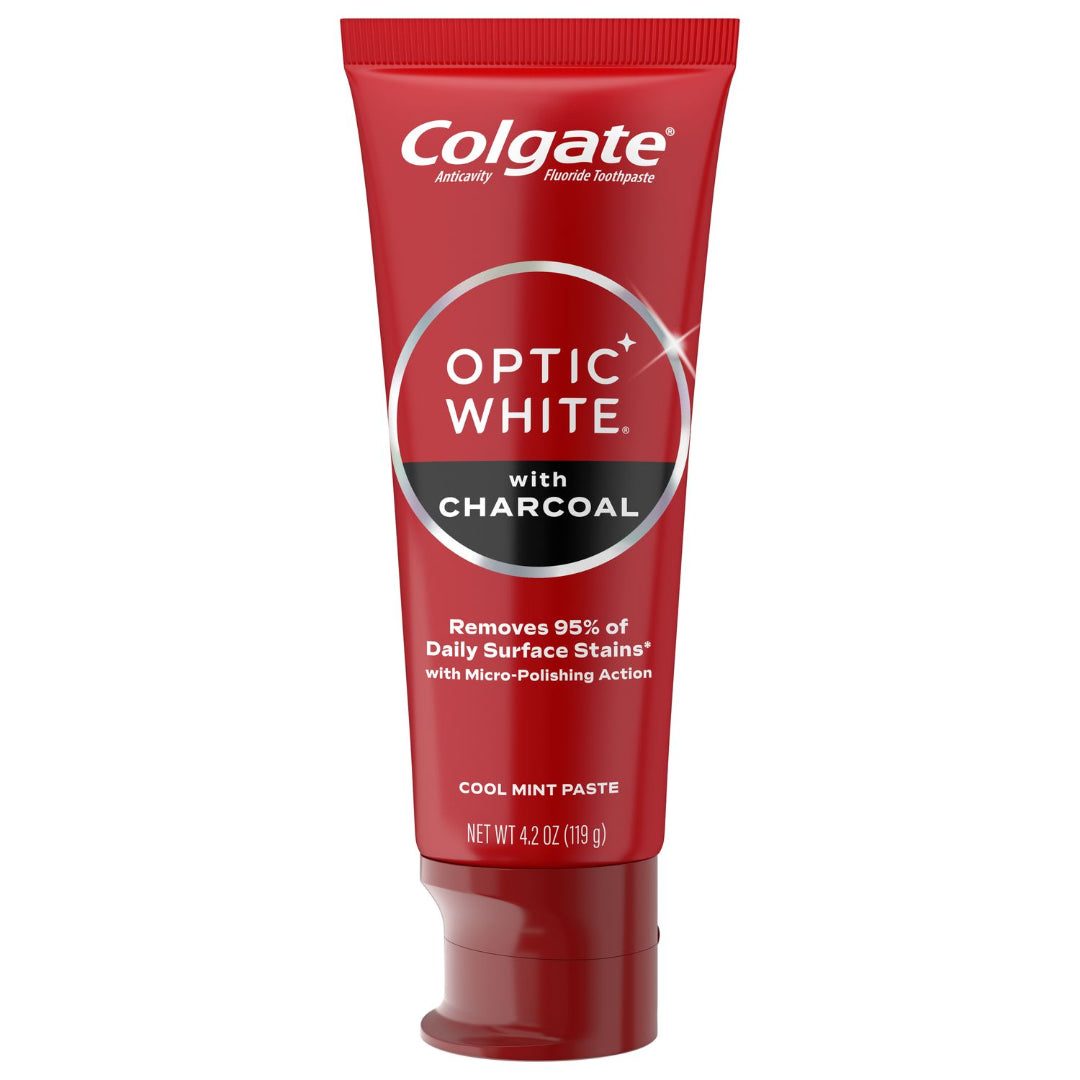 Nm5ZQpjeCYsYy25TgYk3V Colgate Optic White Charcoal Whitening Toothpaste 75ml Cool Mint