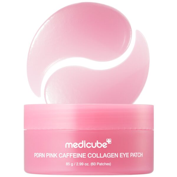 Medicube PDRN Pink Caffeine Collagen Eye Patch, Firming Hydrogel Patch, 60 Patches