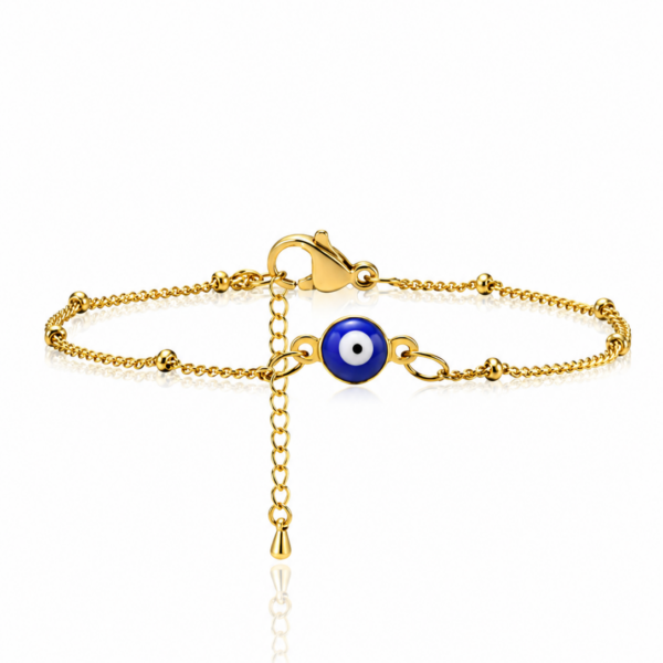 Minimal Blue Protection Eye Bracelet