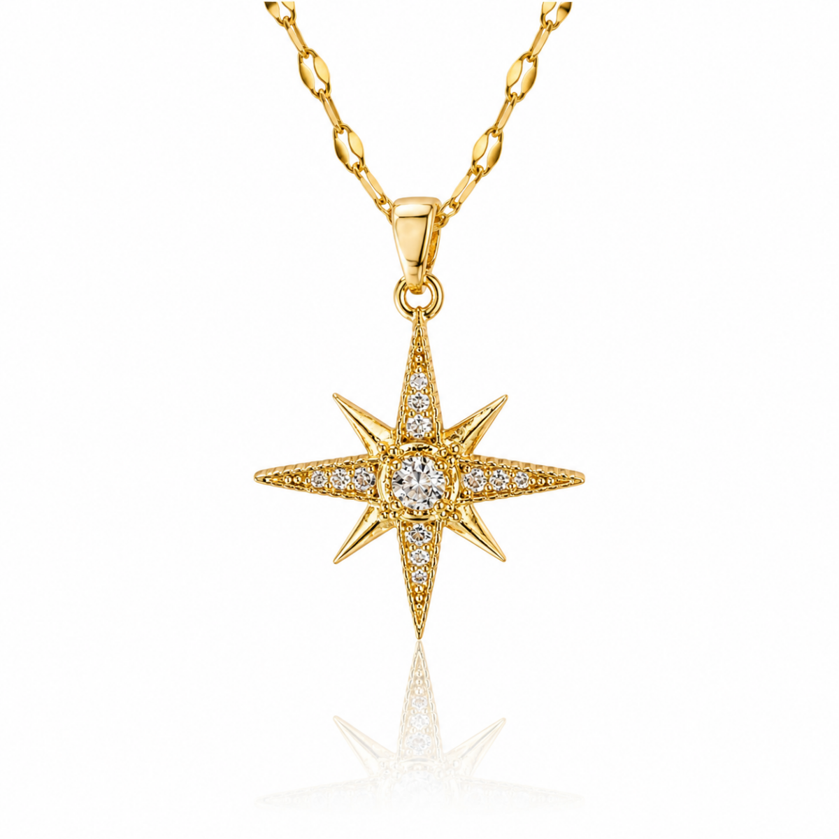 Shining Star Gold Plated Necklace
