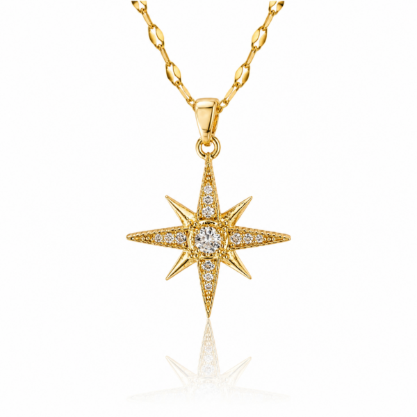 Shining Star Gold Plated Necklace