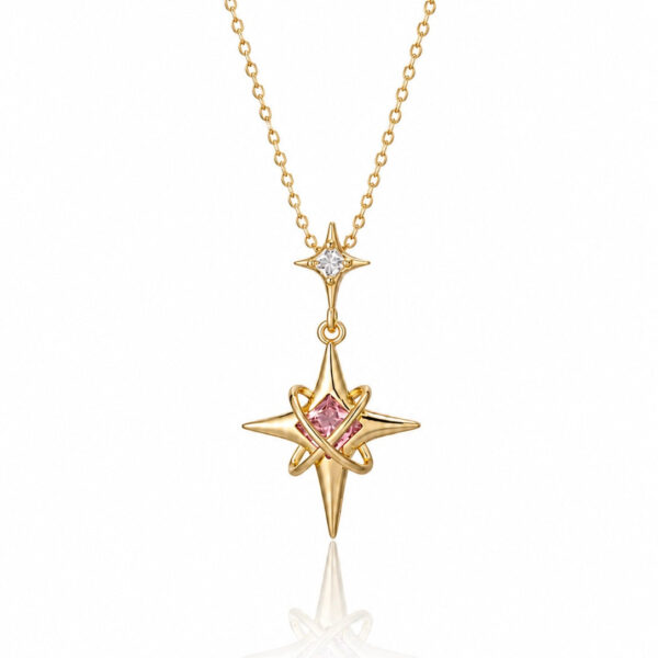 Protective Shining Star Gold Plated Necklace