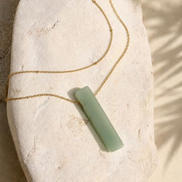 Green Aventurine Double Layer Natural Stone Necklace