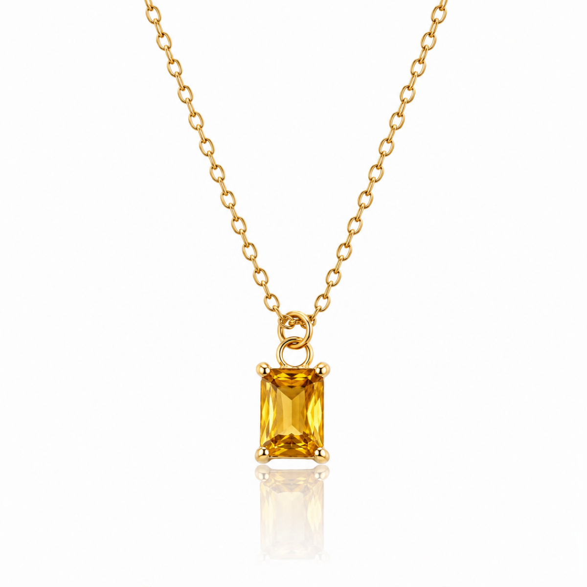 Golden Stone Necklace