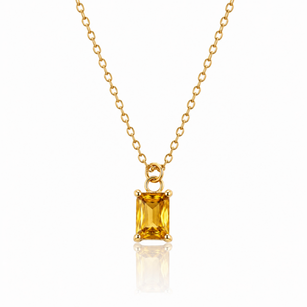 Golden Stone Necklace