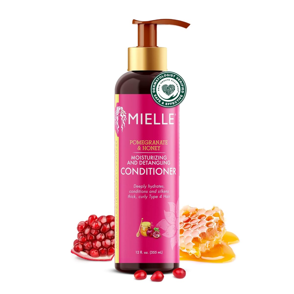 Packshot_12oz MIELLE POMEGRENATE & HONEY MOISTURIZING & DETANGLING CONDITIONER