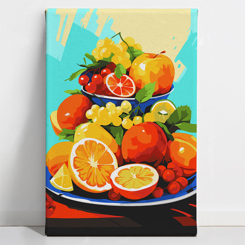 Painted_Fruits6 Levantine Fruit Collection - Paint By Numbers Kit