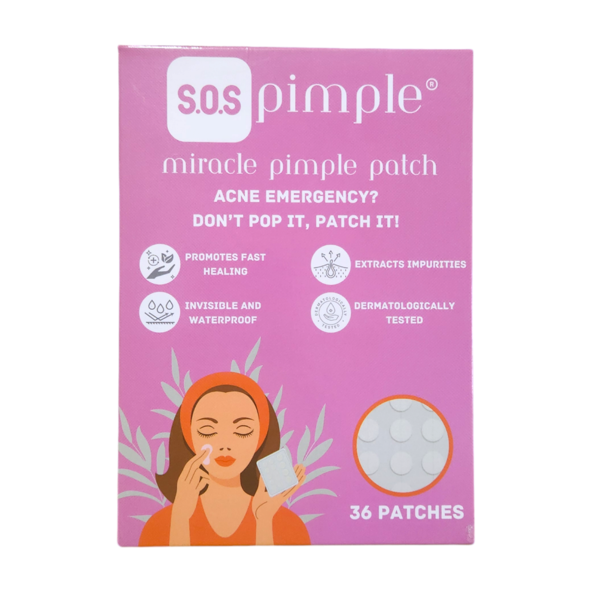 Photoroom-20240913-161936 SOS Pimple Miracle Pimple Patch (36 Patches)