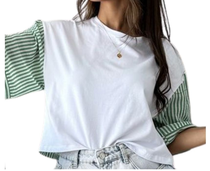 Poplin-Sleeve-Tshirt-1-1.jpg Poplin Sleeve Tshirt - Image 1