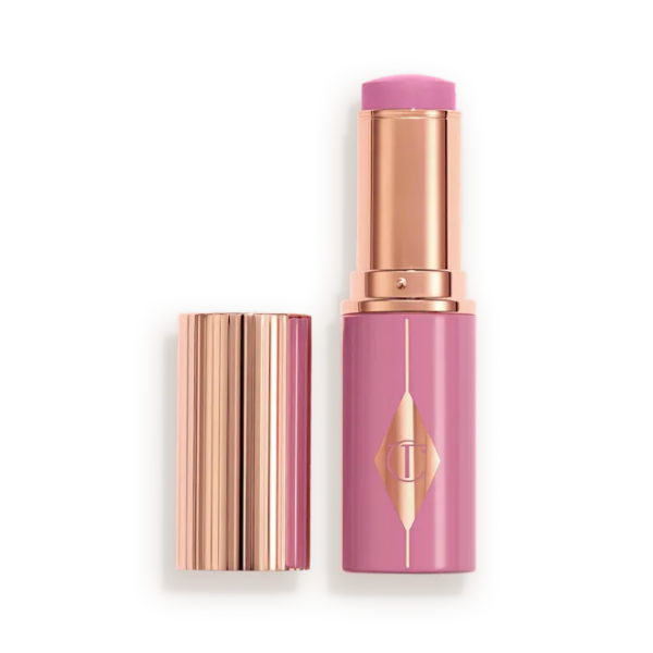 CHARLOTTE TILBURY UNREAL LIP + CHEEK GLOW BLUSH STICK WITH HYALURONIC ACID (PRETTY GLOW)