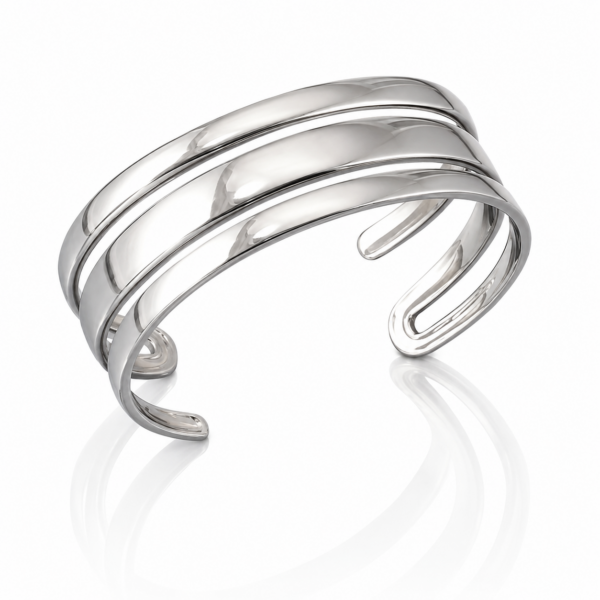 Silver Maze Cuff