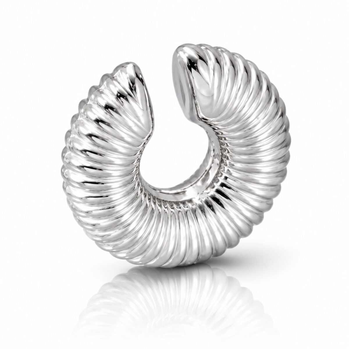 S-E-113 Striped Ear Cuff - 1 Piece
