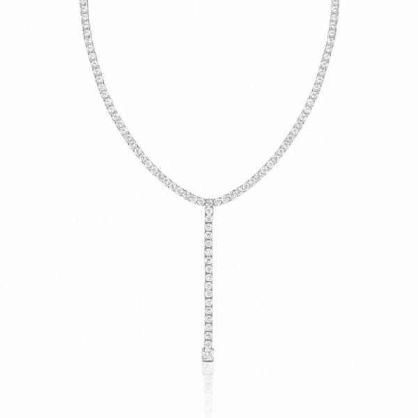 Long Luxurious Tennis Necklace