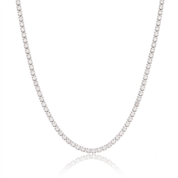 Full Sparkle Tennis Necklace 2mm