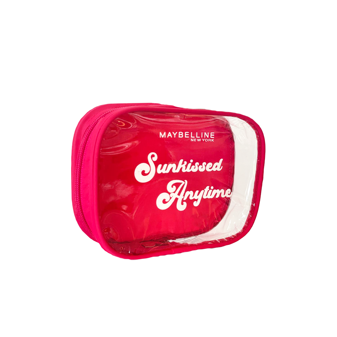 SUNKISSERPouchnobg Free Gift Maybelline Sunkissed Anytime Pouch Fuchia