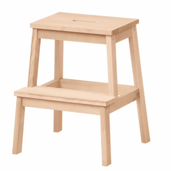 IKEA BEKVÄM Step stool, beech, 50 cm