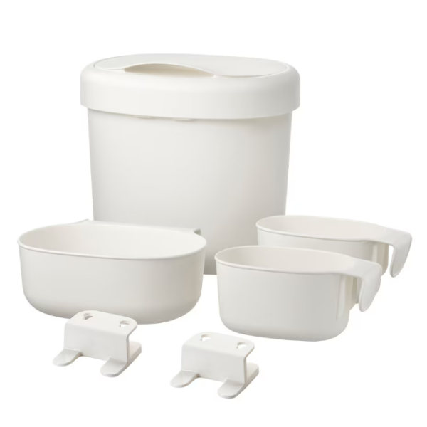 IKEA Storage baskets changing table set of 4, white