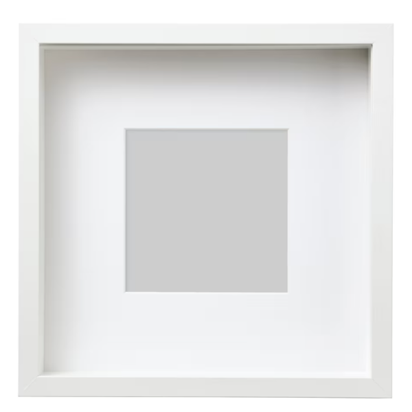 SANNAHED Frame, white, 25x25 cm