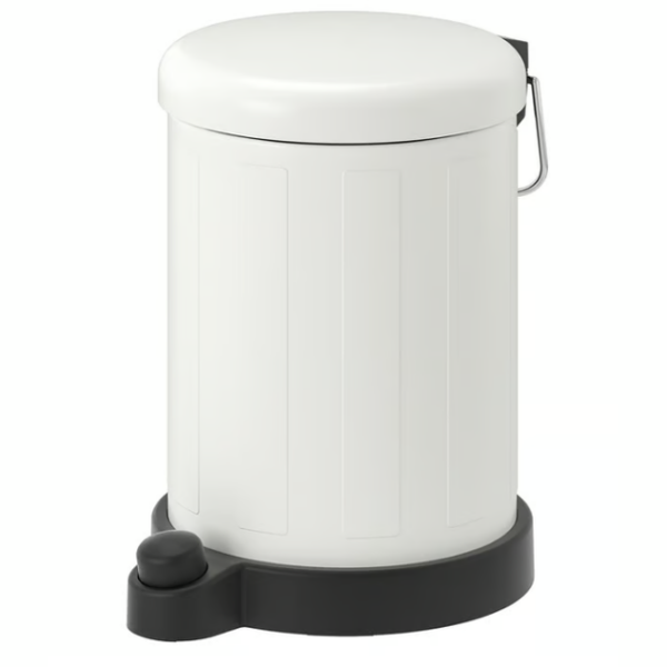 IKEA TOFTAN Waste bin, white, 4 l