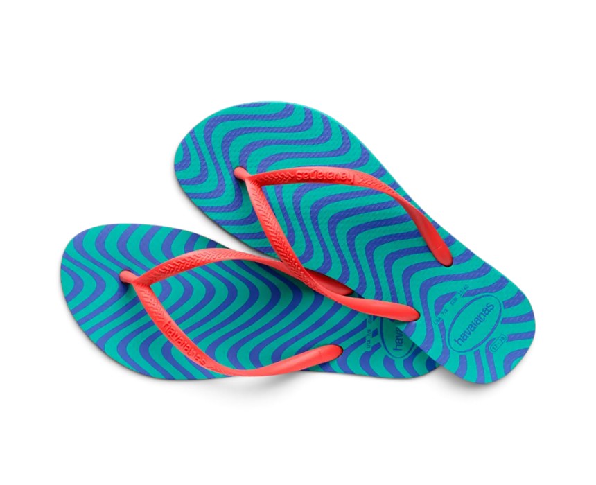 Slim-Harmony-verde-virtual-1.jpg Green Flip Flops, Slim Fit - Image 1