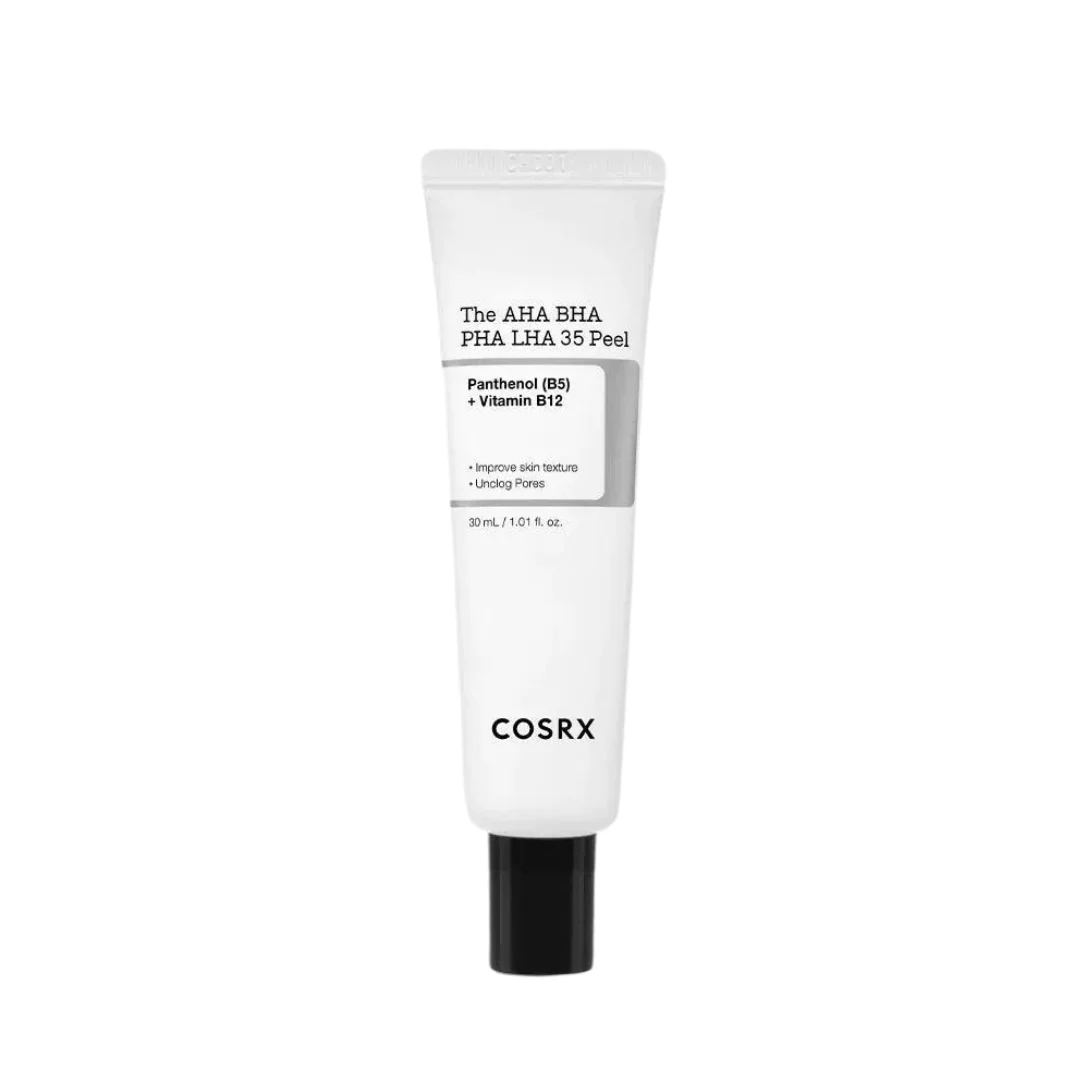 TheAHABHAPHALHA35Peel1.png.webp The AHA, BHA, PHA, LHA, 35 peel panthenol B5+ Vitamin B12 30 ml - Image 1