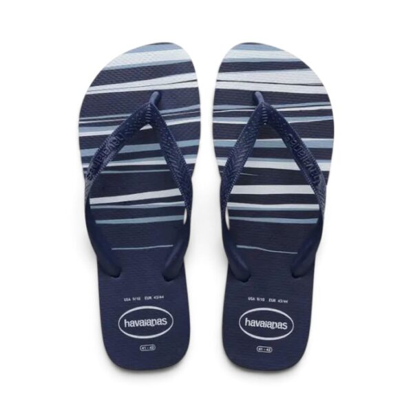 Navy and White Flip Flops, Women