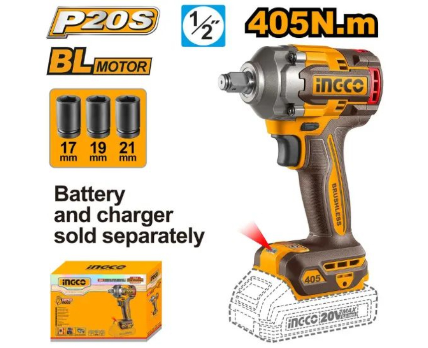 Untitled Project (1) Cordless Impact Wrench INGCO - Image 1